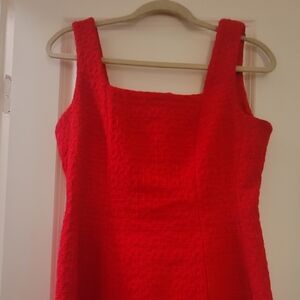 Maje Textured Red Mini Dress
